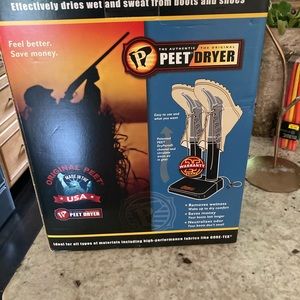 Original in box never used PEET boot dryer with 25 yr warranty. Made is USA